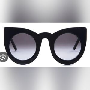 Valley Eyewear Bold Black Cat-Eye Sunglasses